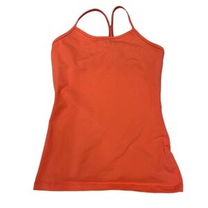 🥰2/$20 Lululemon Ivivva Girls Sz 10 Power Y Athletic Tank Orange